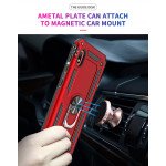 Wholesale Samsung Galaxy A10 Tech Armor Ring Grip Case with Metal Plate (Red)